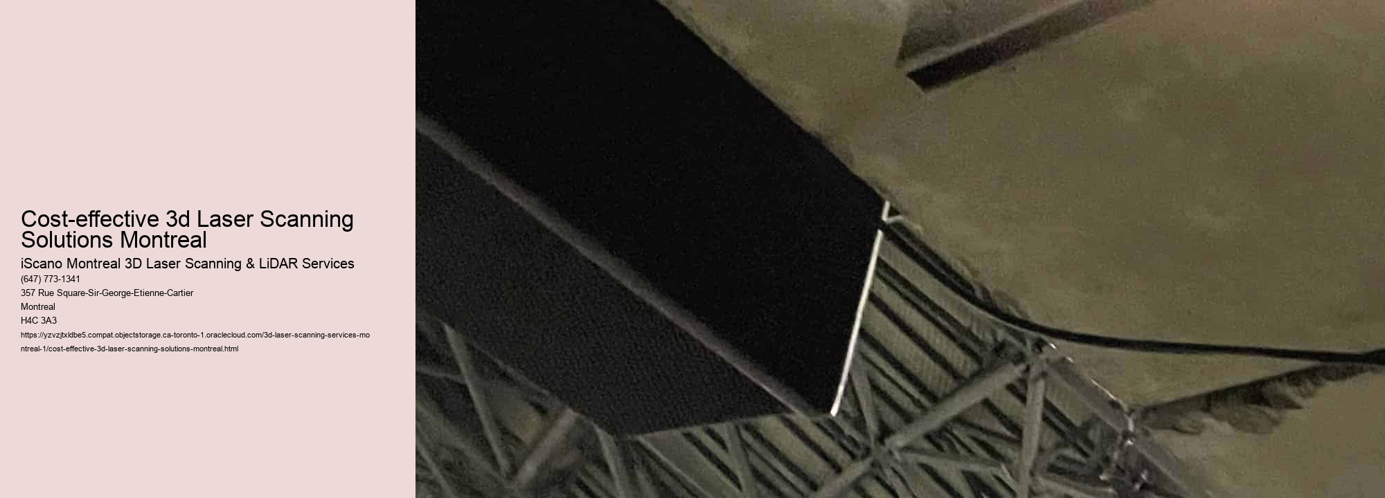 Cost-effective 3d Laser Scanning Solutions Montreal