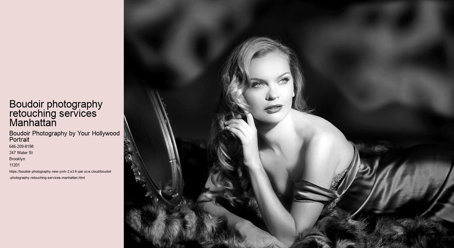 Boudoir photography retouching services Manhattan
