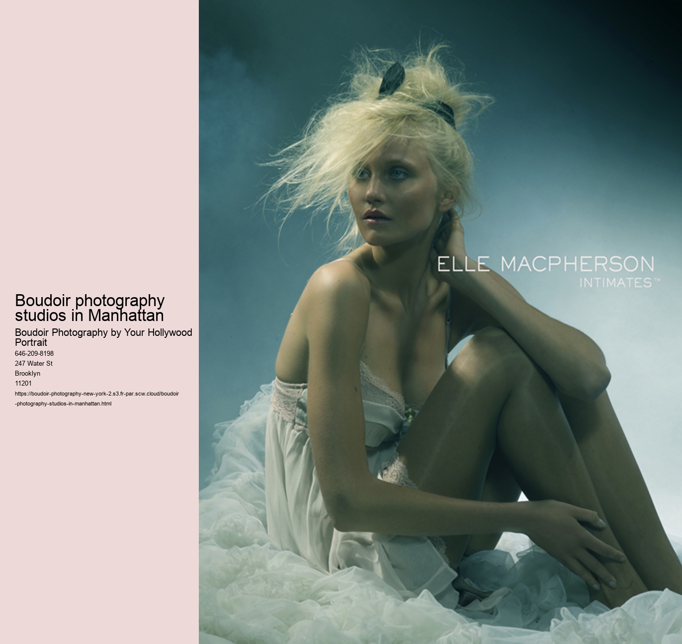 Boudoir photography studios in Manhattan