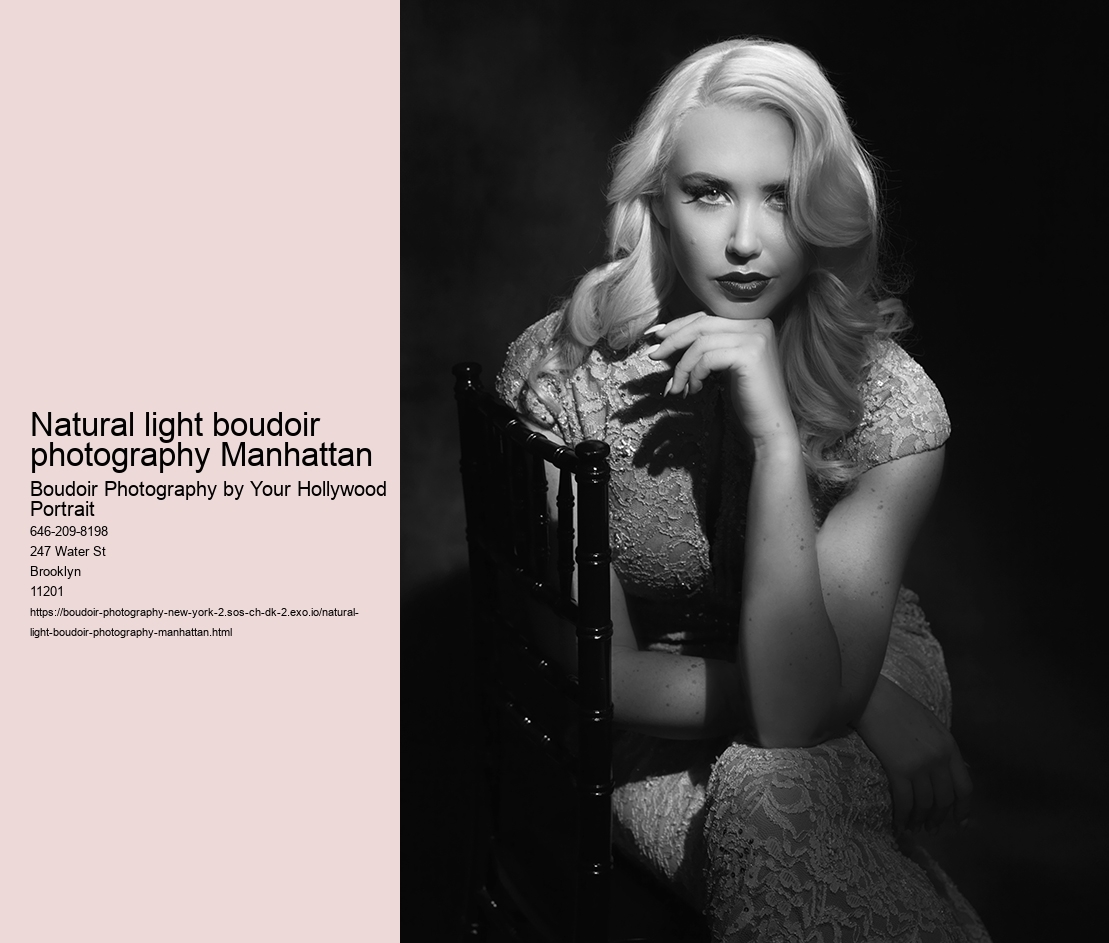 Natural light boudoir photography Manhattan