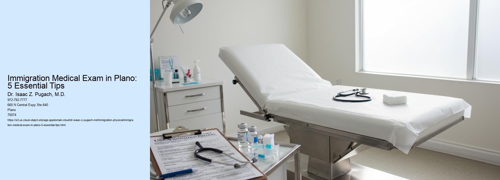 Immigration Medical Exam in Plano: 5 Essential Tips