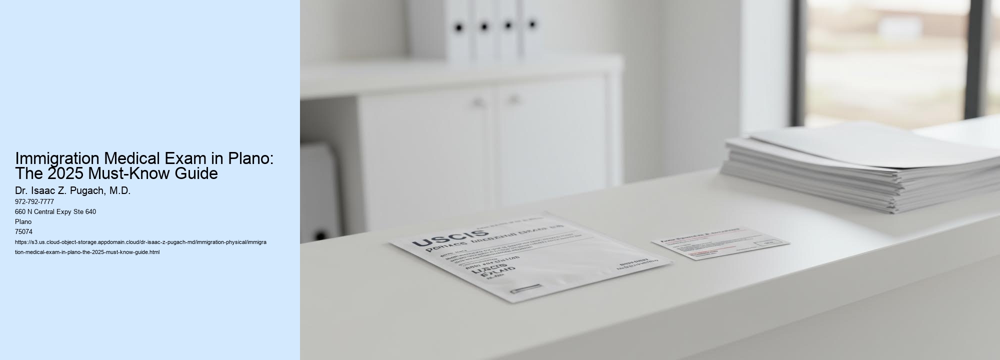 Immigration Medical Exam in Plano: The 2025 Must-Know Guide
