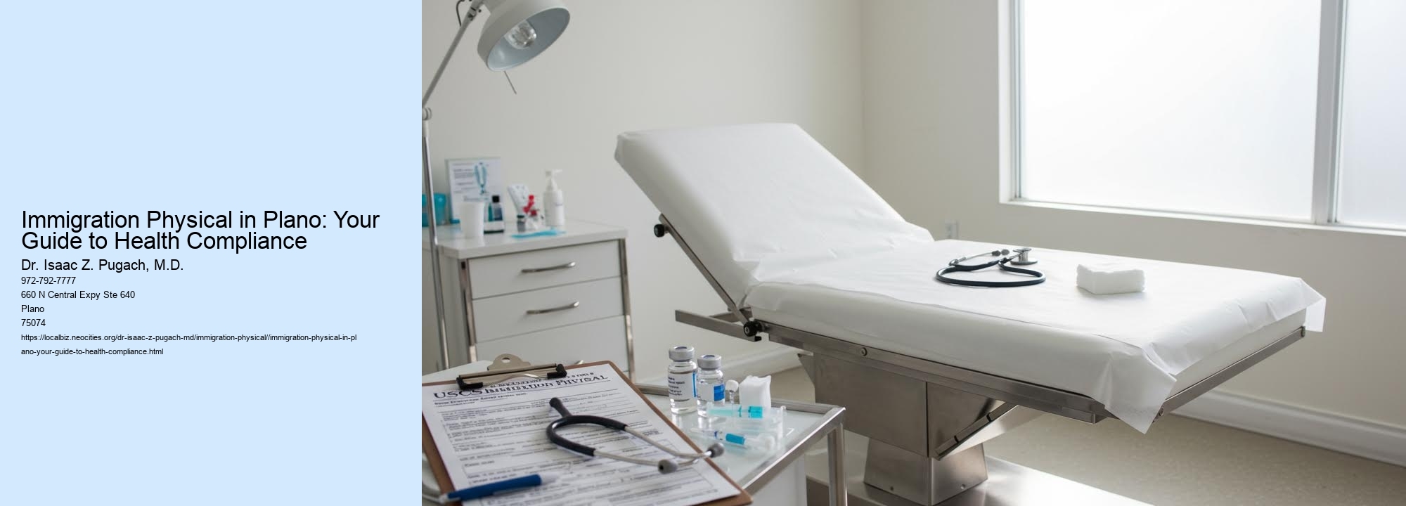 Immigration Physical in Plano: Your Guide to Health Compliance