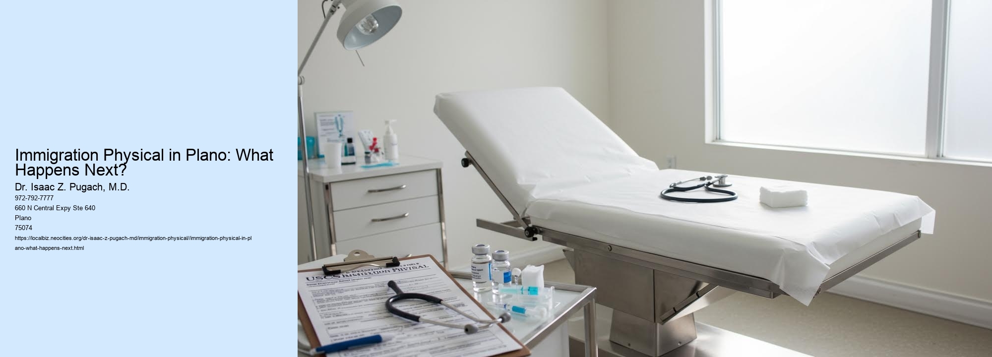 Immigration Physical in Plano: What Happens Next?